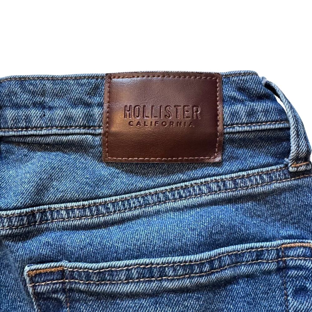 Hollister Men’s Epic Flex Skinny Jeans 29x30 Dark Medium Wash Distressed - Picture 6 of 7